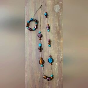Multicolor Beaded Necklace Set